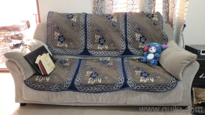 5 seater sofa set with folding table and chair