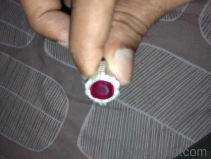 SALE FOR NEW NATURAL SILVER RUBY GEM RING- 4.51 CARROTS, BILL ALSO AVAILABLE 