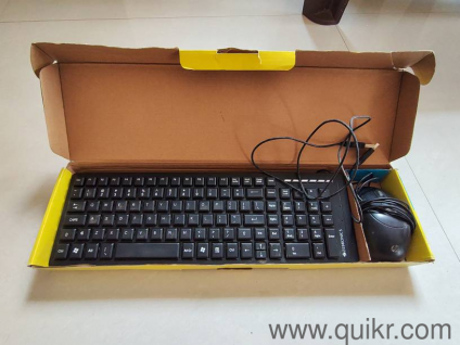 ZEBRONICS brand keyboard and HP mouse combo available for sale.