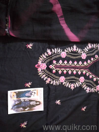 Black cotton suit unstiched