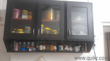 Wall attached 3 door and another 4door kitchen storage with compartments