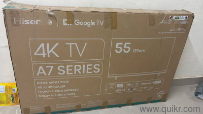 hisense 55 inches Google smart TV with inbuilt home theater under warranty almost like new 