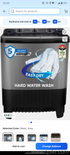 Realme Washing machine 7 kg one year old only