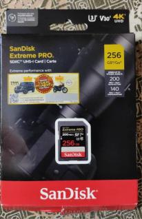 SanDisk Extreme PRO 256GB SDXC UHS-I Card  Like New