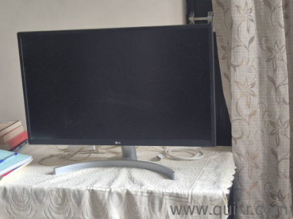 lg 4k monitor, slight backlight bleeding, joystick missing, else fine