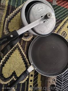 Pigeon 3 litre pressure cooker and Home one Pan 