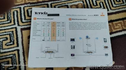 Rarely used Tenda make 300 mbps wireless home router, working condition 