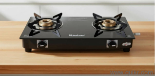 2 BURNER GAS STOVE JUST 1 TIME USED TOTALLY NEW SELLING IT DUE RELOCATION ANOTHER GAS ALREADY AVAILABLE