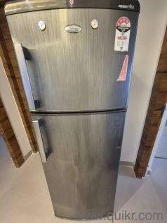 Wirlpool 250 liter 4 star double door Working condition Scratch less, Toughened Glass Selves