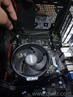 ryzen 5 2400g with motherboard AM4 , psu(250 watt) and case