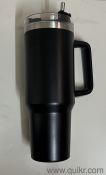 Stainless Steel Tumbler 1200ML with Handle & Lid, Straws  Large Travel