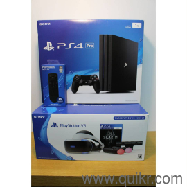 PS4 Pro 1TB Console + PlayStation VR Skyrim Bundle + Media Remote Boxed CLEAN