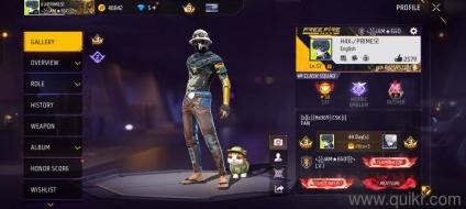 Free Fire Max ID with Rare Bundles