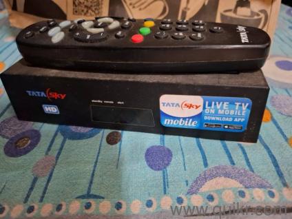 Tata Sky HD Set top box and HD Antenna with original remote