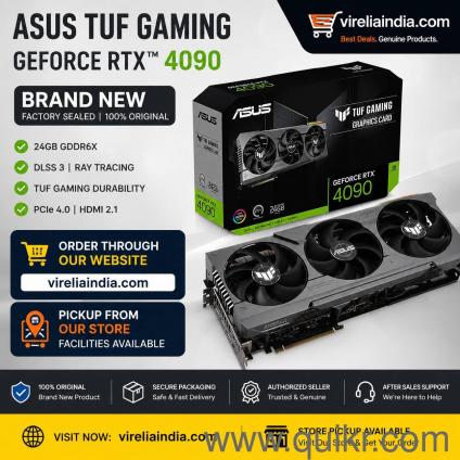 ASUS TUF Gaming RTX 4090 24GB GDDR6X Brand New | Virelia India