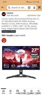Lenovo Legion R27qe Gen 2  27 QHD IPS 200Hz gaming monitor