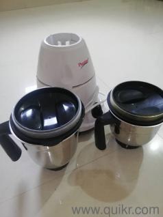 Prestige mixer (500 watts), Preethi steel pressure cooker (3 liters), Stove (2 burners)