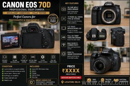 Canon EOS 70D DSLR Camera  20.2MP | Excellent Condition | Fast Sale