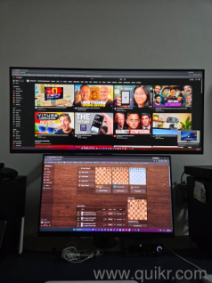 2 Monitors : 34 inch Samsung Viewfinity S5 and 24 inch LG Ultragear