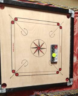 a brand new carrom board just one day use....its good