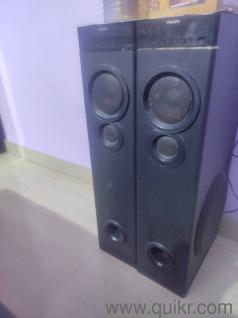 Philips spa 9080 mutimedia tower speakers with remote and wireless mic