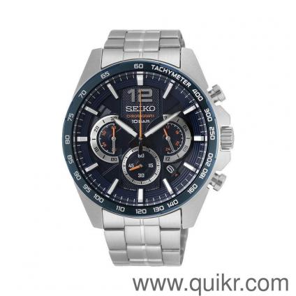 Seiko Chronograph Men's Watch  Blue Dial | Stainless Steel