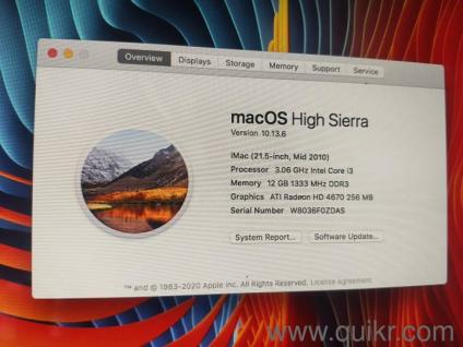Imac 2010 i3, 12gb ram good display quality 