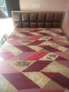 Newly king size bed almost double bed. Top Quality **Mattress. bed humne carpainter se banwaya h specially isme used lakdya ( wood )Best *** quality ki h local nhi h wood detachable h bed