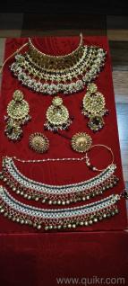 maroon golden colour bridal set 