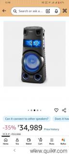 Sony mhc-43d wireless bluetooth speaker.only buyer contact 