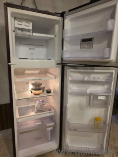 A double door whirlpool refrigerator 375 litres with transformer