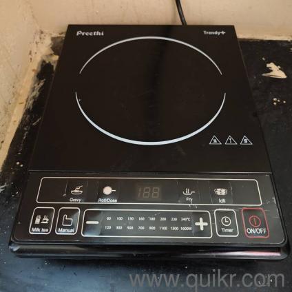 Six-week-old stove bought for 3,500 rupees, works perfectly with warranty and lifetime service. Selling cheap, moving in with friends.