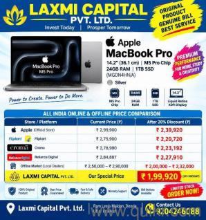 apple macbook pro m5 chip rs 2 lakh only 