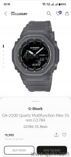 Casio G-Shock watch for Men, Casio G-Shock GA-2100 Quartz Multifunction Men 55 mm G1784G1784, 55, Resin