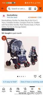 StarAndDaisy Stroller for Baby Boy & Girl 0 to 3 Years, Foldable Stroller