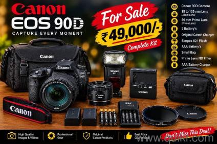 canon 90d  50mm lens and 18to135mm lens