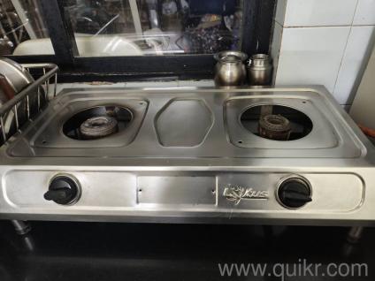 used gas burner and centre table 