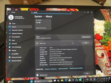 Asus zen book 13 oled, 16gb ram and its in working condition like new