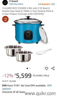 V GUARD VRC 2.8 SS (2CU) RICE COOKERS