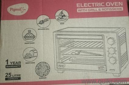 Pigeon Electric Oven 25 lt capacity with grill and Rotisserie set with warrenty