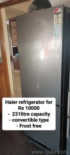 Haier Refrigerator, convertible type with freezer at bottom. Perfectly working
