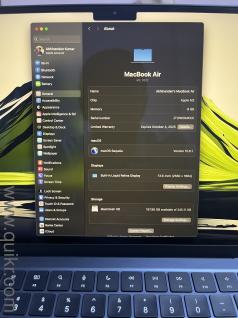 Apple MacBook Air M2  8/256 GB (Under Warranty)