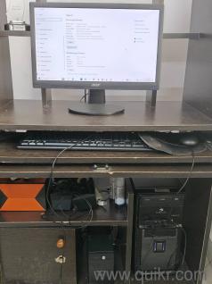 Acer monitor with CPU i3 processor 64bit os(if needed can also include speakers, keyboard, mouse and desktop table as well)