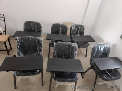 12 Student chairs with cushion back and cushion seats. Even the wrap not removed as you see in the picture.