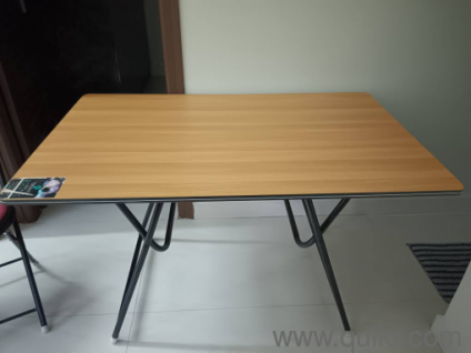 Office Table + Ergonomic Adjustable Chair + 2 Folding Chairs