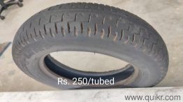 Activa tyre 90/100/10 tubeless, 3.5 x10 tubed, 300/18 passion pro