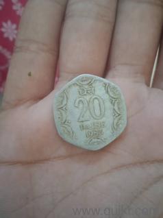 5 PAISE OLD AND RARE COIN WITH GOOD CONDITION 1983 20 PAISE COIN