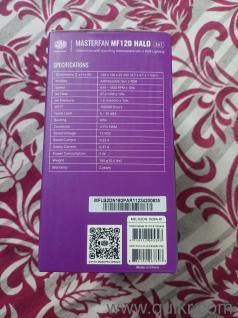 Brand New, Cooler Master MF120 Halo ARGB Fan (x3), 2 Years Warranty