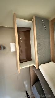 Wooden dressing table with mirror