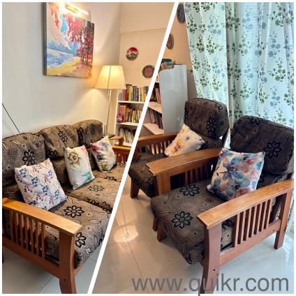 Damro Mango Wood Sofa set 3+1+1